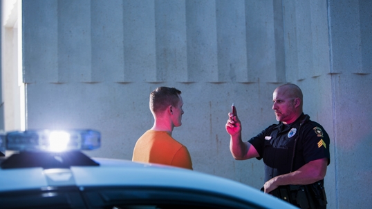 Person under DUI examination